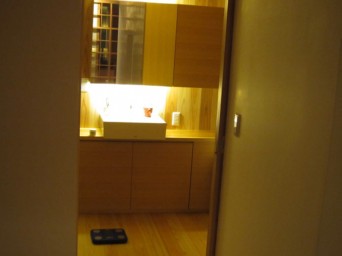 木組みの家「高円寺の家」洗面所