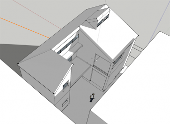 木組みの家「高円寺の家」SketchUp日影検討