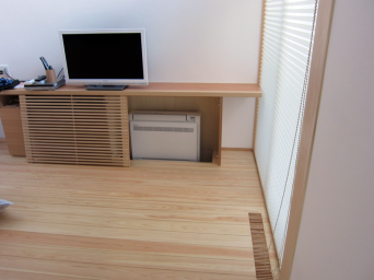 木組みの家「高円寺の家」エアコン仕掛け2