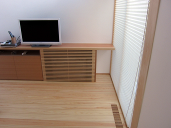 木組みの家「高円寺の家」エアコン仕掛け1