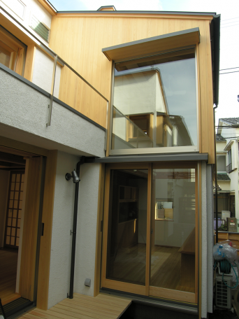 木組みの家「高円寺の家」西側外観